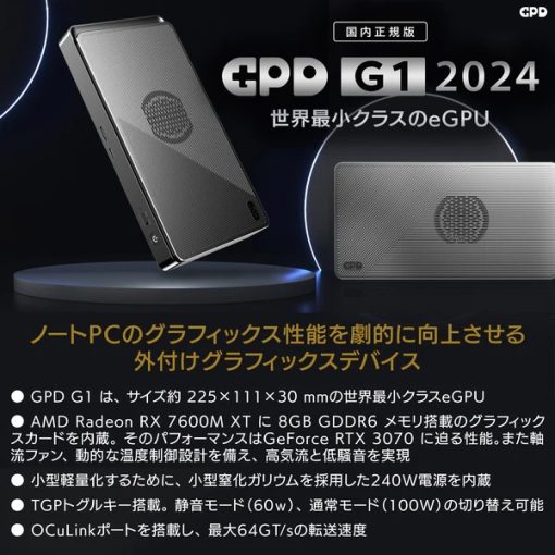 GPD G1 2024国内正規版 - 画像 (2)