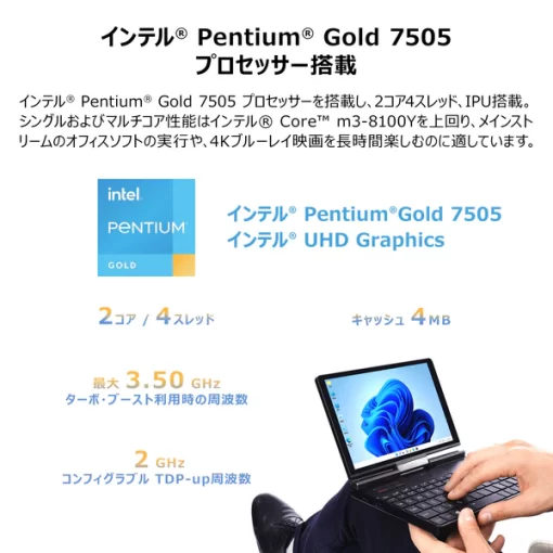 GPD Pocket 3（Pentium Gold 7505/16GB/512GB）国内正規版 - 画像 (3)