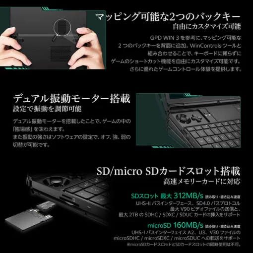 GPD WIN Max 2 2024（Ryzen7 8840U）国内正規版 - 画像 (6)