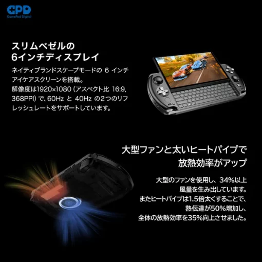 GPD WIN4 2025（Ryzen 8840U/Ryzen AI 9 HX 370）国内正規版 - 画像 (4)