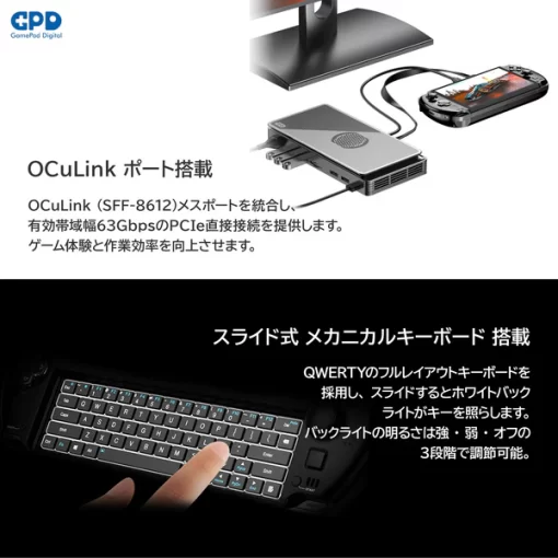 GPD WIN4 2025（Ryzen 8840U/Ryzen AI 9 HX 370）国内正規版 - 画像 (5)
