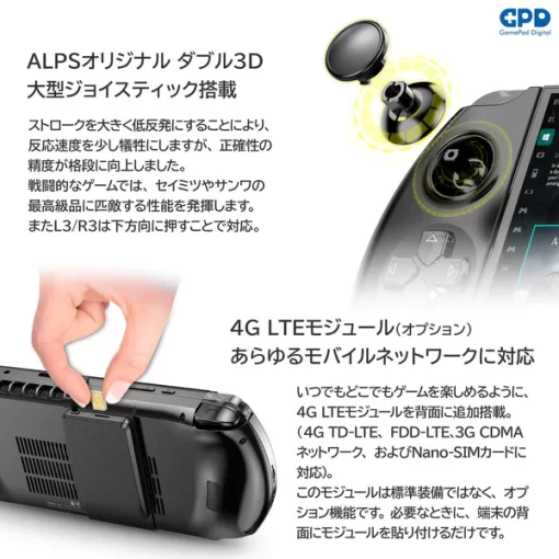 GPD WIN4 2025（Ryzen 8840U/Ryzen AI 9 HX 370）国内正規版 - 画像 (6)