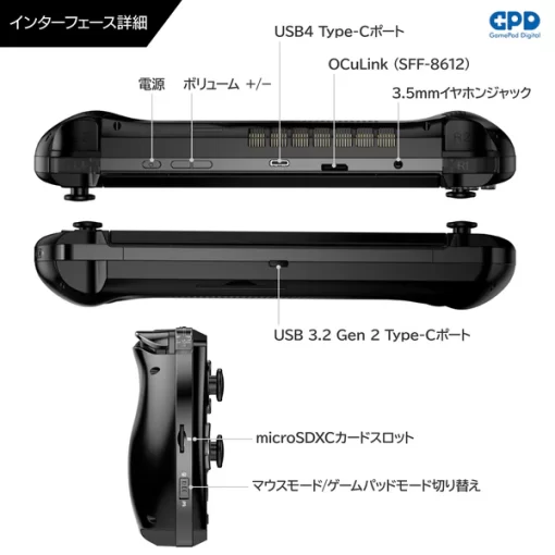 GPD WIN4 2025（Ryzen 8840U/Ryzen AI 9 HX 370）国内正規版 - 画像 (8)